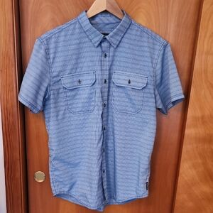 Prana Blue Cayman Button Down Shirt